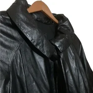 Giorgio Rotti | Jackets & Coats | Giorgio Rotti Tie Neck Aline Leather ...